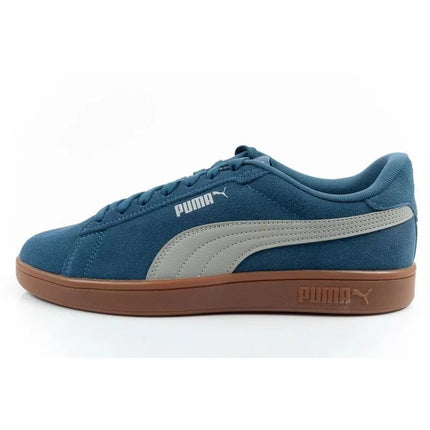Puma vyriški sportiniai bateliai kedai Smash 3.0 odiniai klasikinio stiliaus madingi mėlyni