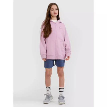 Girls' sweatshirt with a hood, 4F 4FJWSS25TSWSF1482-52S