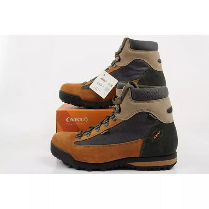 Aku women's Slope GTX leather ankle boots, brown, gray