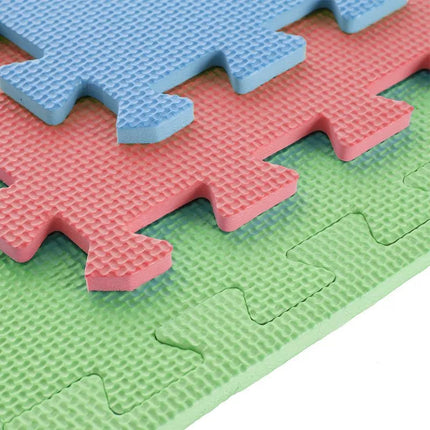 Multipack One Fitness MP10 puzzle mat green-blue-red 9 pieces 10 mm