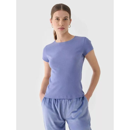 Moteriški marškinėliai slim kirpimo, vienspalviai 4F 4FRAW24TTSHF2300-32S