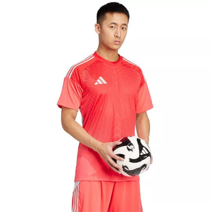adidas Tiro 25 Competition Jersey Short Sleeve Men's Goalkeeper Shirt Red JI9717