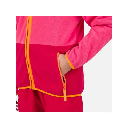 Rossignol Jr Strawpile Fleece Fz Pink Sweatshirt