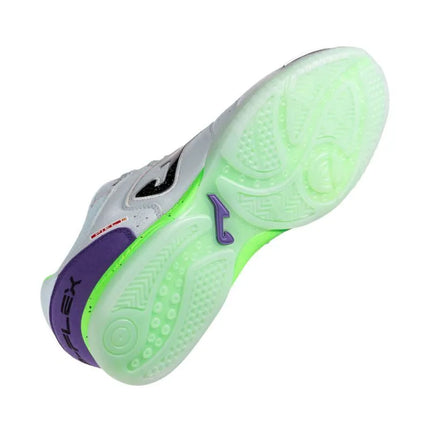 Joma Top Flex 2505 Indoor football boots white and purple TOPW2505IN