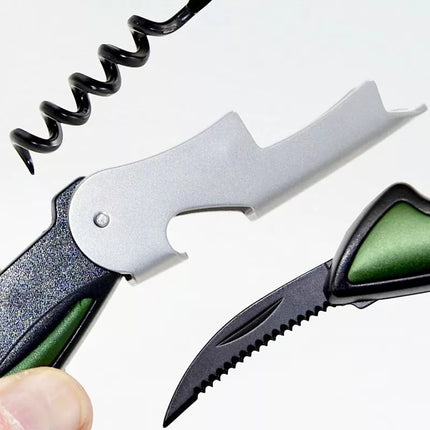 MULTI POCKET KNIFE BOTTLE OPENER REDCLIFFS GREEN