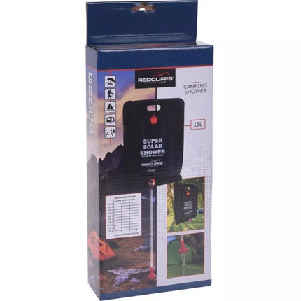 SOLAR SHOWER CAMPING TOURIST 15L REDCLIFFS