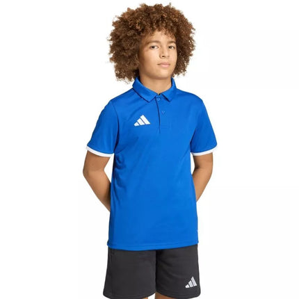 adidas Entrada 26 vaikiški polo marškinėliai mėlyni JZ6625