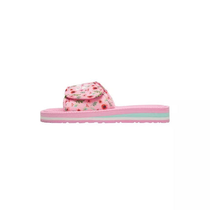 Kubota Velcro Flip Flops Multicolor Floral Pink K25SS-100-001-28-1