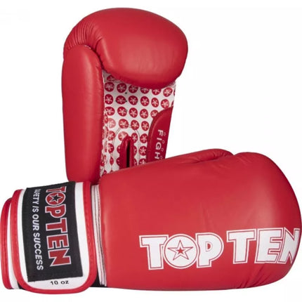 TOP TEN "FIGHT" RTT-2 bokso pirštinės 10 oz (WAKO patvirtinta)