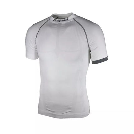 Rogelli prakaito juosta su trumpomis rankovėmis COMPRESSION balta 3XL