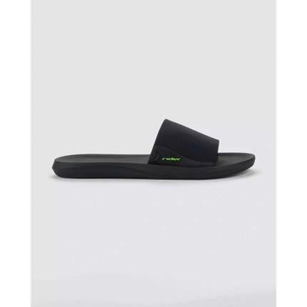 Vyriškos sportinės šlepetės Rider Feel Slide, patogios, juodos spalvos