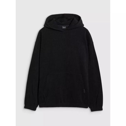 Men's sweatshirt with hood, open, 4F 4FRSS25TSWSM2181-20S