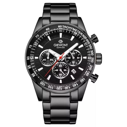 Vyriškas laikrodis Giewont Chronograph safyrinis juodas GW9140-B2