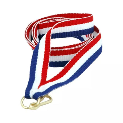 11 mm ribbon - red, white, and blue