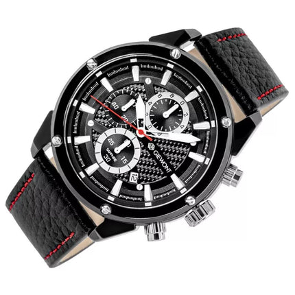 Vyriškas laikrodis Giewont Chronograph Safyro Juodas GW8810-A1