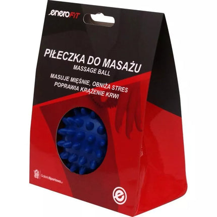 Masažinis kamuoliukas 7 cm mėlynas minkštas ENERO FIT