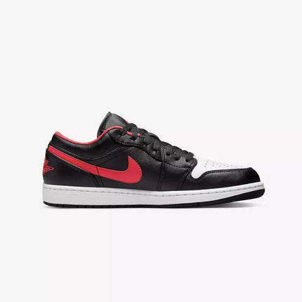 Air Jordan 1 LOW Juodos/Ugnies raudonos/Baltos sportiniai bateliai - 553558-063