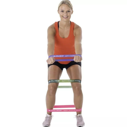 FITNESS CROSSFIT MINI JUOSTŲ RINKINYS 3 VNT. MOTERIMS PURE 2 IMPROVE