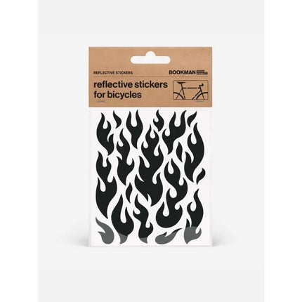 BOOKMAN Reflective Stickers Flames sticker