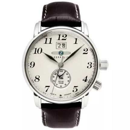 Men's Watch ZEPPELIN LZ127 Graf Zeppelin Dual Time 7644-5 + BOX