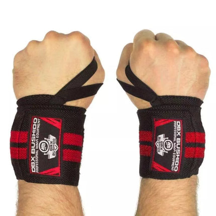 Elastic Wrist Supports/Grips | Black/Red