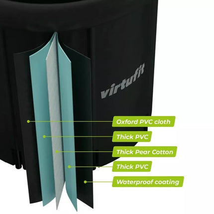 VIRTUFIT ICE BATH XXL - 375 LITERS - ANTHRACITE - WITH ACCESSORIES