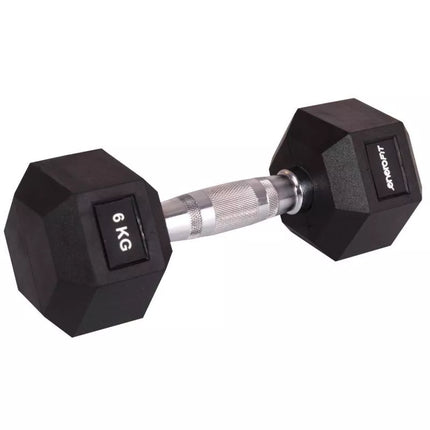 HEX Guminis hantelis 6 KG ENERO FIT