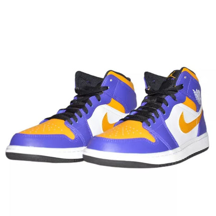 Air Jordan 1 MID Sneakers Los Angeles Lakers LA - DQ8426-517