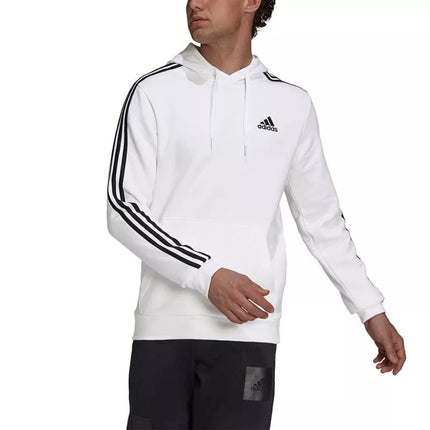 Adidas Essentials Flisinis Džemperis su gobtuvu su 3 juostelėmis M GU2522