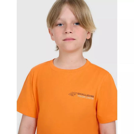 Berniukų klasikinis spausdintas marškinėlis 4F 4FJWAW25TTSHM2415-70S