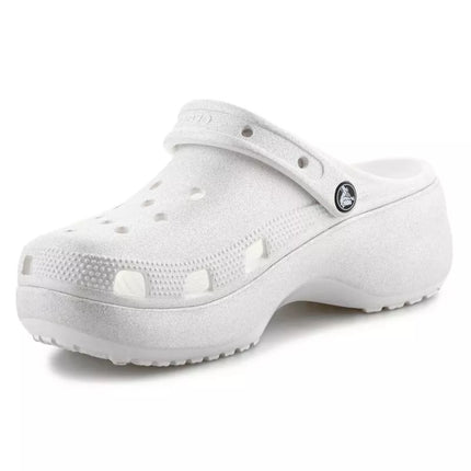 Crocs Classic Platform Glitter Clog W 207241-0WV Chalk