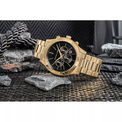 Vyriškas laikrodis + Kortelių dėklas MICHAEL KORS MK1076SET + Dėžutė