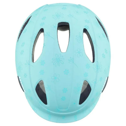 Uvex oyo style flowers cyan matt children's bike helmet 50-54