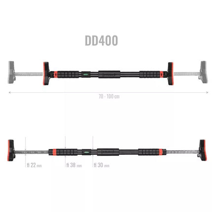 HMS DD400 pull-up bar with spirit level, width 70-106 cm
