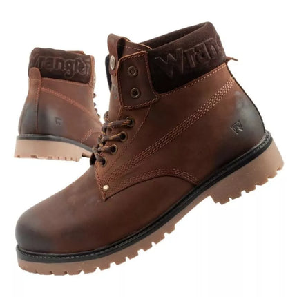Vyriški Wrangler Arch batai, Chelsea tipo, elegantiškos tamsiai rudos odos