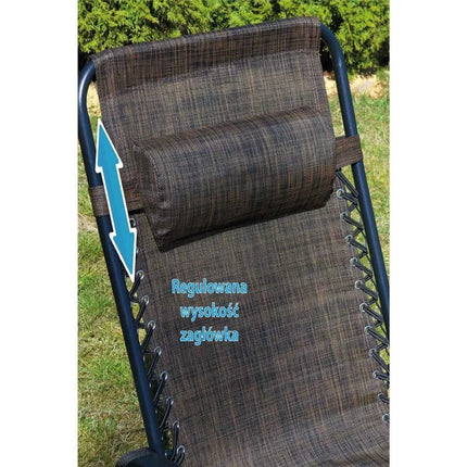 SULANKSTOMA DAUGIAFUNKCINĖ SODO KĖDĖ 175X52/65X107CMY RUDOS SPALVOS