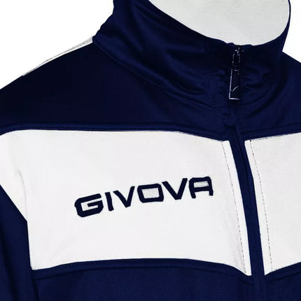 Givova Visa tracksuit navy blue and white 0403