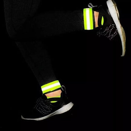 Reflective armband bicycle running velcro 4cm orange