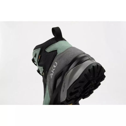 Aku moteriški trekingo sportiniai batai Adapta Gore-tex odiniai juodi žali