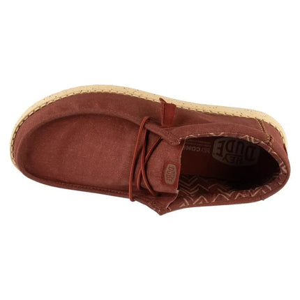Hey Dude Wally Stretch drobės bateliai 40700-7BH Raudoni 41