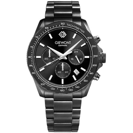 Vyriškas laikrodis Giewont Chronograph Sapphire Juodas GW3520-B1