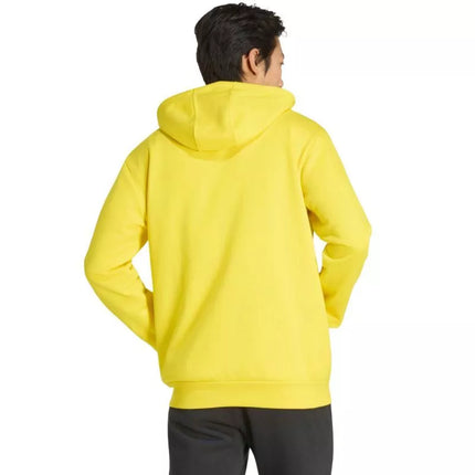 Vyriškas adidas Entrada 26 džemperis su gobtuvu ir pilnu užtrauktuku Geltonas KF8964