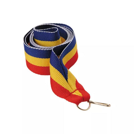 Ribbon 22 mm - blue, yellow, and red