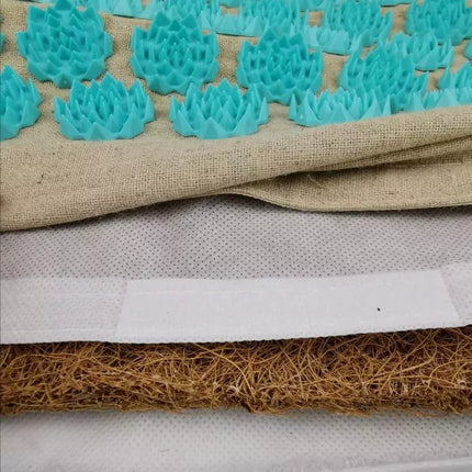 Akupresūros kilimėlis + pagalvėlė SMJ sport YG009 Premium Eco (linas, kokosas, grikių lukštai)