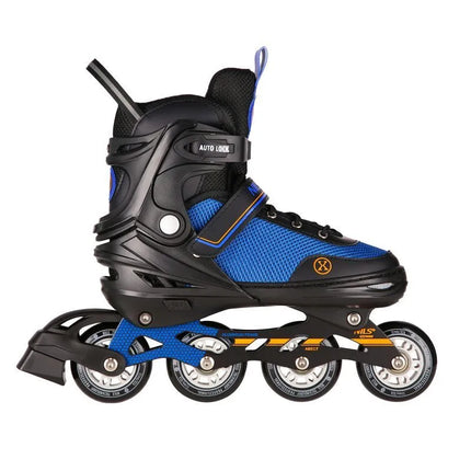 NH18188A 2in1 BLACK-ORANGE SIZE L(39-43) ROLLER SKATES WITH HOCKEY SLEEVE NILS EXTREME