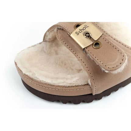 Scholl Iconic MEG Taupe W F303171062 Šlepetės