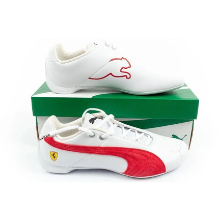 Puma men's sports shoes Ferrari Future Cat white natural leather fashionable