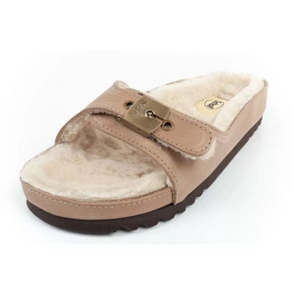 Scholl Iconic MEG Taupe W F303171062 Šlepetės