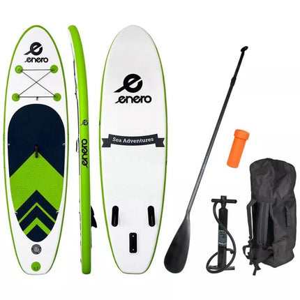 SET - 80KG INFLATABLE SUP BOARD ENERO 275x76x10CM