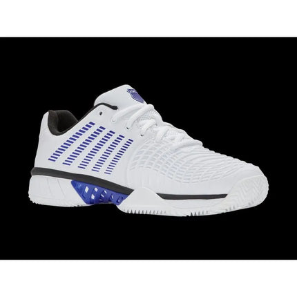 K-swiss EXPRESS LIGHT 3 CLAY balto/ akinančiai mėlyno/juodo atspalvio (08563-165-M) teniso bateliai gruntiniams kortams